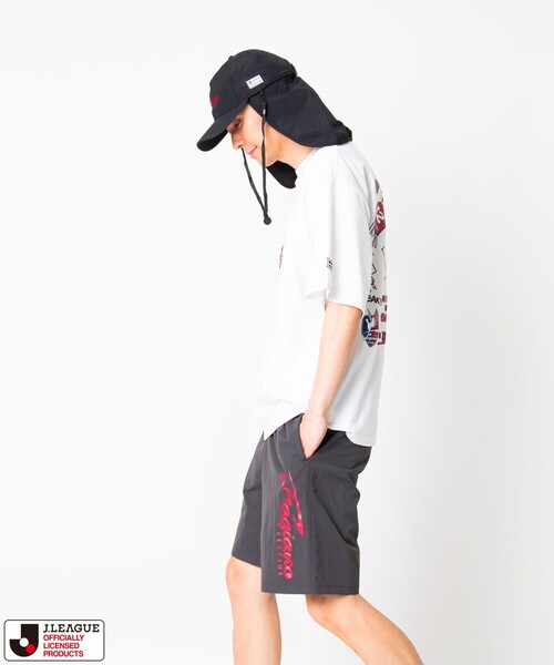 FREAK'S STORE(フリークスストア)の「J.LEAGUE×FREAK'S STORE 別注 SUPPORTERS NYLON SHORTS 【ファジアーノ岡山】(その他パンツ・メンズ・チャコールグレー/ブラック・SMALL/MEDIUM/LARGE)」の4枚目の写真