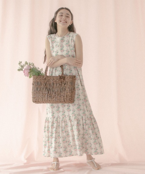 Cath Kidston(キャスキッドソン)の「バックリボンドレス Garden Stripe(ワンピース・レディース・ネイビー・FREE)」の19枚目の写真