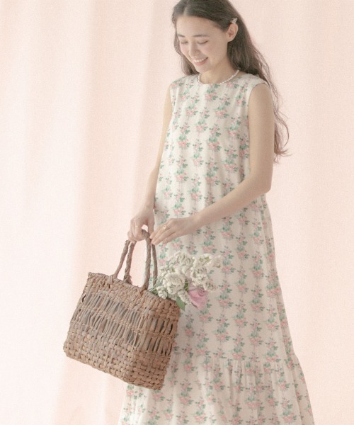 Cath Kidston(キャスキッドソン)の「バックリボンドレス Garden Stripe(ワンピース・レディース・ネイビー・FREE)」の12枚目の写真