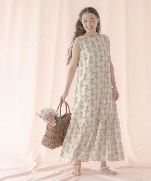 Cath Kidston(キャスキッドソン)の「バックリボンドレス Garden Stripe(ワンピース・レディース・ネイビー・FREE)」の13枚目の写真