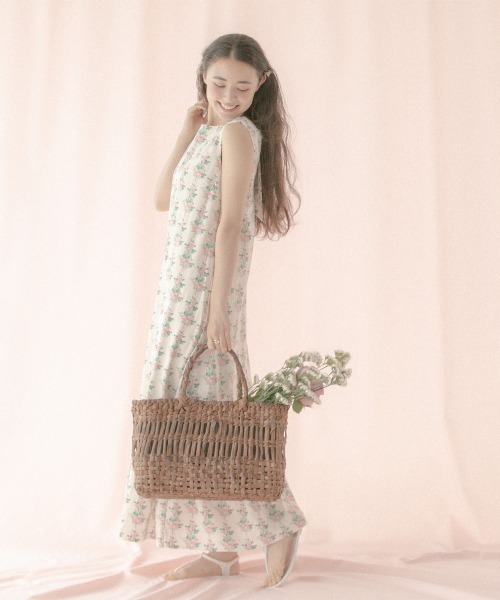 Cath Kidston(キャスキッドソン)の「バックリボンドレス Garden Stripe(ワンピース・レディース・ネイビー・FREE)」の5枚目の写真