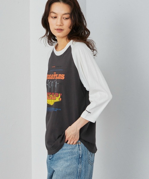 Lee(リー)の「Wrangler/ラングラー PRINT T-SHIRTS7分袖【BEATLES】(Tシャツ/カットソー・メンズ・ブラック・MEDIUM/LARGE/X-LARGE/SMALL)」の5枚目の写真