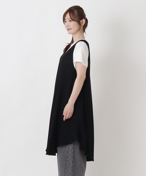 one'sterrace(ワンズテラス)の「リゾート アンブレラワンピース(ワンピース・レディース・ブラック系8/グレー系4・02)」の12枚目の写真