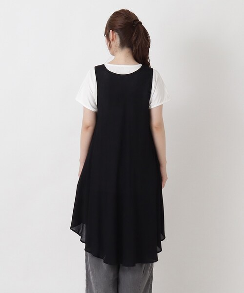 one'sterrace(ワンズテラス)の「リゾート アンブレラワンピース(ワンピース・レディース・ブラック系8/グレー系4・02)」の11枚目の写真