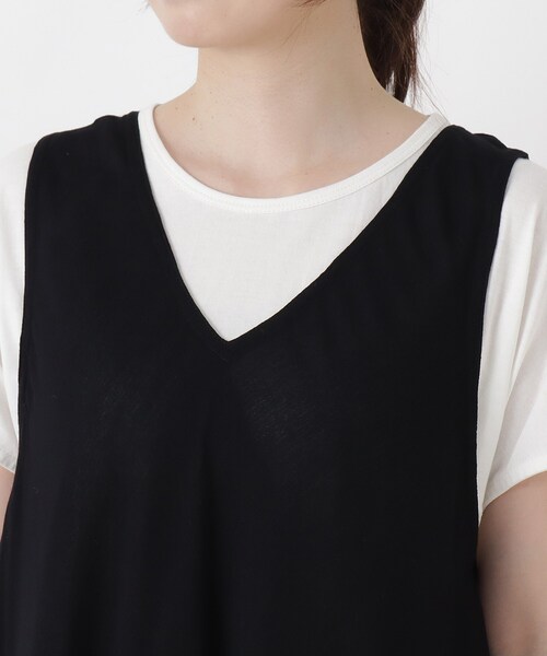 one'sterrace(ワンズテラス)の「リゾート アンブレラワンピース(ワンピース・レディース・ブラック系8/グレー系4・02)」の10枚目の写真