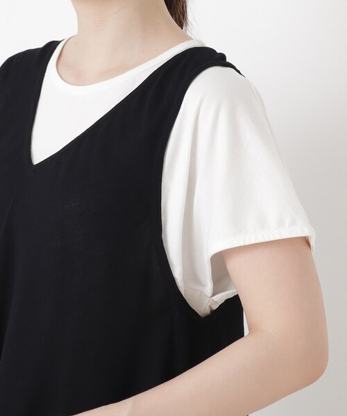one'sterrace(ワンズテラス)の「リゾート アンブレラワンピース(ワンピース・レディース・ブラック系8/グレー系4・02)」の9枚目の写真