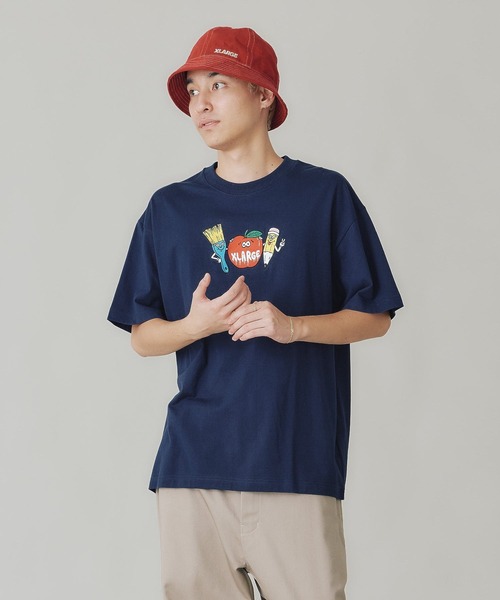 XLARGE（エクストララージ）の「PAINT LOGO S/S TEE（Tシャツ/カットソー・メンズ・ブラック/ホワイト/ネイビー・L/M/XL/S）」の3枚目の写真