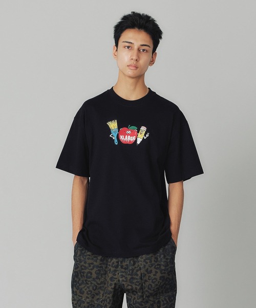 XLARGE（エクストララージ）の「PAINT LOGO S/S TEE（Tシャツ/カットソー・メンズ・ブラック/ホワイト/ネイビー・L/M/XL/S）」の2枚目の写真
