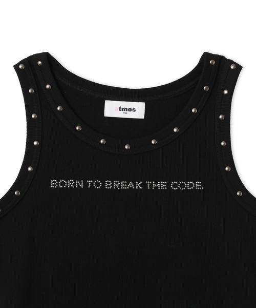 atmos pink（アトモスピンク）の「atmos pink Studs Tank Top / アトモス ピンク スタッズ タンクトップ（タンクトップ・レディース・ホワイト/ブラック/カーキ・FREE）」の9枚目の写真