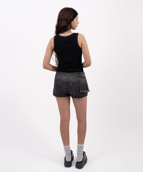 atmos pink（アトモスピンク）の「atmos pink Studs Tank Top / アトモス ピンク スタッズ タンクトップ（タンクトップ・レディース・ホワイト/ブラック/カーキ・FREE）」の14枚目の写真