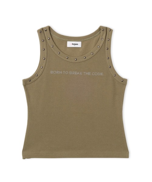 atmos pink（アトモスピンク）の「atmos pink Studs Tank Top / アトモス ピンク スタッズ タンクトップ（タンクトップ・レディース・ホワイト/ブラック/カーキ・FREE）」の18枚目の写真