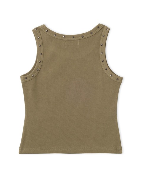 atmos pink（アトモスピンク）の「atmos pink Studs Tank Top / アトモス ピンク スタッズ タンクトップ（タンクトップ・レディース・ホワイト/ブラック/カーキ・FREE）」の20枚目の写真