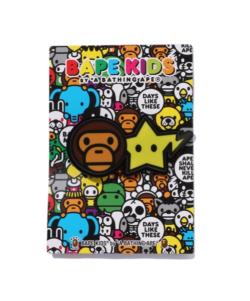 A BATHING APE(アベイシングエイプ)の「BABY MILO STA ACRYLIC HAIR CLIP(バレッタ/ヘアクリップ・キッズ・ブラウン・FREE)」の4枚目の写真