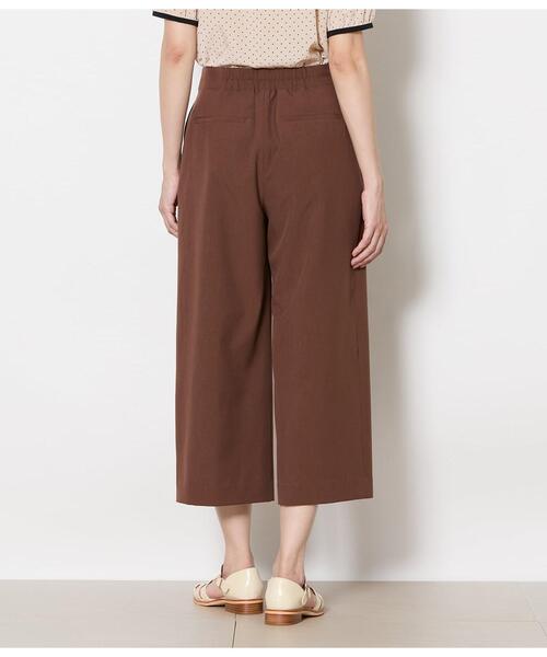 NEWYORKER(ニューヨーカー)の「ワイドクロップドパンツ レディース 手洗い可能(その他パンツ・レディース・ネイビー/カーキ/ブラウン・MEDIUM/LARGE)」の6枚目の写真