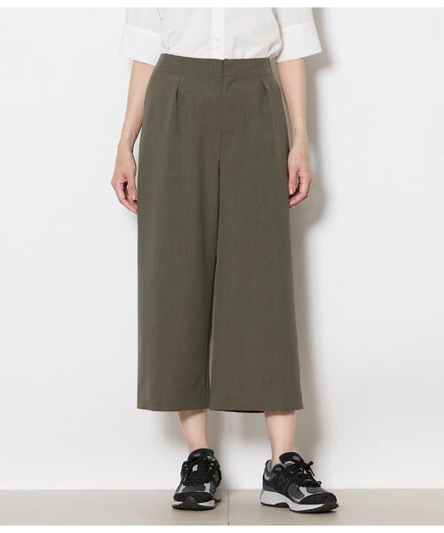 NEWYORKER(ニューヨーカー)の「ワイドクロップドパンツ レディース 手洗い可能(その他パンツ・レディース・ネイビー/カーキ/ブラウン・MEDIUM/LARGE)」の13枚目の写真
