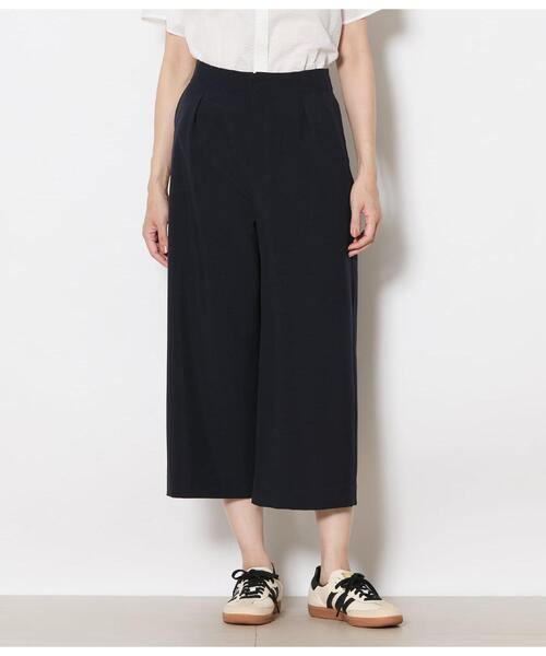 NEWYORKER(ニューヨーカー)の「ワイドクロップドパンツ レディース 手洗い可能(その他パンツ・レディース・ネイビー/カーキ/ブラウン・MEDIUM/LARGE)」の17枚目の写真