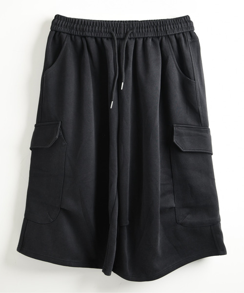 neos（ネオス）の「【neos】スウェット カーゴパンツ メンズ ワイド バレルシルエット クロップド丈 ハーフパンツ ひざ下丈 ピグメント風（カーゴパンツ・メンズ・グレー/ブラック・MEDIUM/LARGE/X-LARGE）」の16枚目の写真
