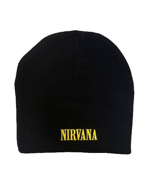 NIRVANA / ニルヴァーナ Beanie Hat YELLOW HAPPY FACE ニット帽
