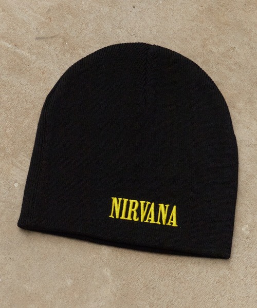 NIRVANA / ニルヴァーナ Beanie Hat YELLOW HAPPY FACE ニット帽