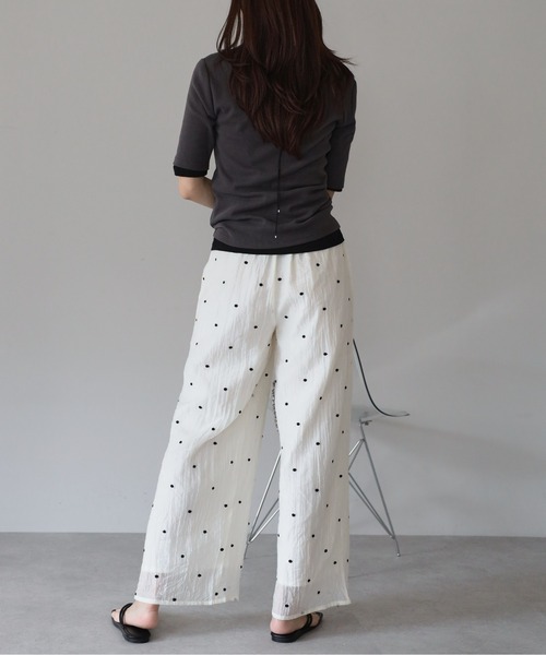 amini(アミニ)の「シアーワッシャーアソート刺繍パンツ(その他パンツ・レディース・ブラウン系その他2/ホワイト系その他2/ブラウン系その他/ブラック系その他/ブラック系その他2/ホワイト系その他・MEDIUM)」の15枚目の写真