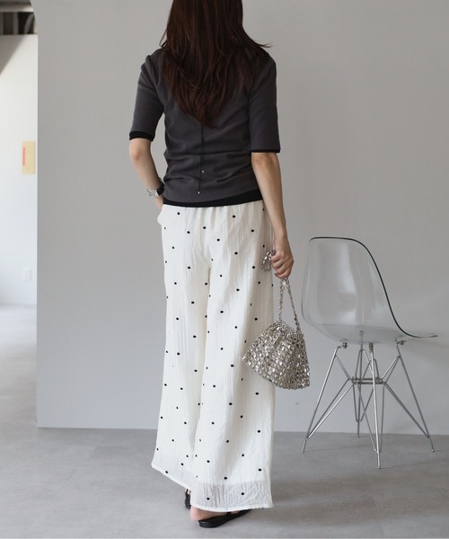 amini(アミニ)の「シアーワッシャーアソート刺繍パンツ(その他パンツ・レディース・ブラウン系その他2/ホワイト系その他2/ブラウン系その他/ブラック系その他/ブラック系その他2/ホワイト系その他・MEDIUM)」の16枚目の写真
