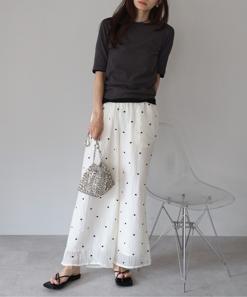 amini(アミニ)の「シアーワッシャーアソート刺繍パンツ(その他パンツ・レディース・ブラウン系その他2/ホワイト系その他2/ブラウン系その他/ブラック系その他/ブラック系その他2/ホワイト系その他・MEDIUM)」の13枚目の写真