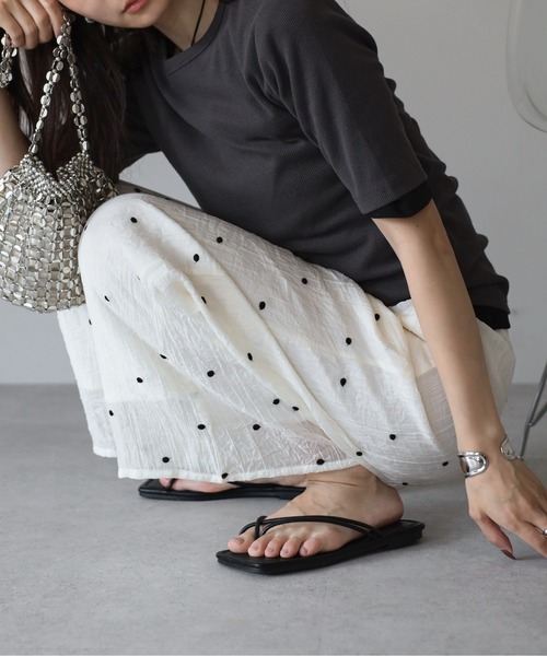 amini(アミニ)の「シアーワッシャーアソート刺繍パンツ(その他パンツ・レディース・ブラウン系その他2/ホワイト系その他2/ブラウン系その他/ブラック系その他/ブラック系その他2/ホワイト系その他・MEDIUM)」の17枚目の写真