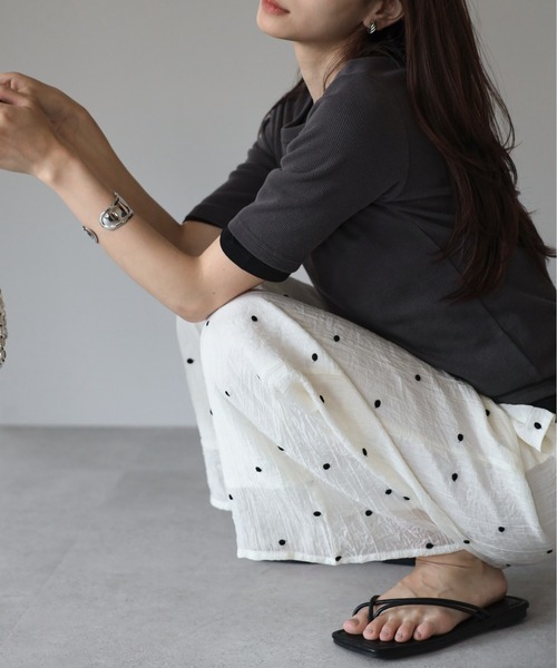 amini(アミニ)の「シアーワッシャーアソート刺繍パンツ(その他パンツ・レディース・ブラウン系その他2/ホワイト系その他2/ブラウン系その他/ブラック系その他/ブラック系その他2/ホワイト系その他・MEDIUM)」の18枚目の写真