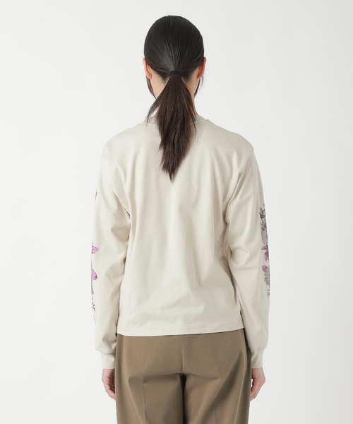 ZUCCa(ズッカ)の「FLOWER SLEEVE T / カットソー(スウェット・レディース・ダークグレー/ベージュ/ライトグレー・M size/XL)」の5枚目の写真