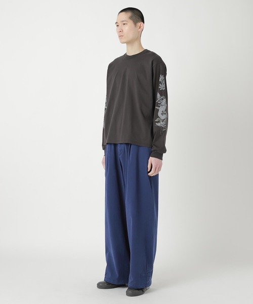 ZUCCa(ズッカ)の「FLOWER SLEEVE T / カットソー(スウェット・レディース・ダークグレー/ベージュ/ライトグレー・M size/XL)」の9枚目の写真