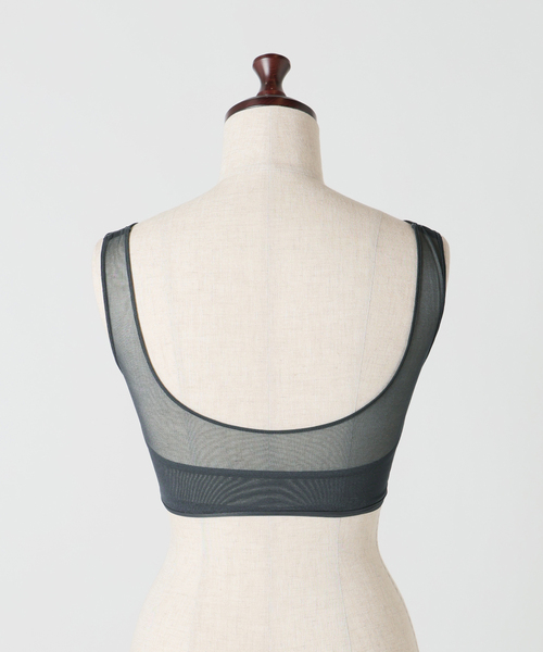 NICENICE MOMENT(ナイスナイスモーメント)の「《追加》NICENICE MOMENT/ナイスナイスモーメント MESH BRA TANK(その他アンダーウェア/インナー・レディース・ベージュ/ブラック/チャコールグレー・38/36)」の6枚目の写真