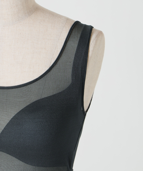 NICENICE MOMENT(ナイスナイスモーメント)の「《追加》NICENICE MOMENT/ナイスナイスモーメント MESH BRA TANK(その他アンダーウェア/インナー・レディース・ベージュ/ブラック/チャコールグレー・38/36)」の7枚目の写真
