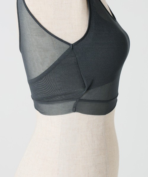 NICENICE MOMENT(ナイスナイスモーメント)の「《追加》NICENICE MOMENT/ナイスナイスモーメント MESH BRA TANK(その他アンダーウェア/インナー・レディース・ベージュ/ブラック/チャコールグレー・38/36)」の8枚目の写真