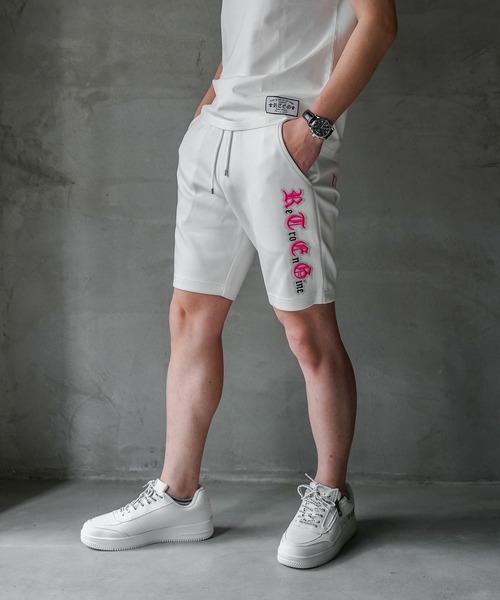 adamsJUGGLER（アダムスジャグラー）の「RTEGネオン＆EM R.Sショートパンツ（その他パンツ・メンズ・ホワイト/ブラック・S/M/L/XL）」の2枚目の写真