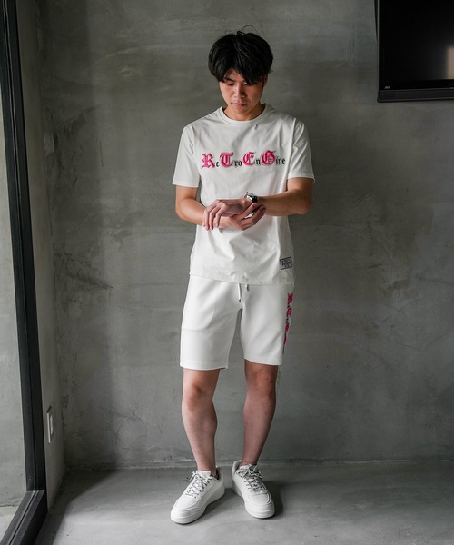 adamsJUGGLER（アダムスジャグラー）の「RTEGネオン＆EM R.Sショートパンツ（その他パンツ・メンズ・ホワイト/ブラック・S/M/L/XL）」の16枚目の写真