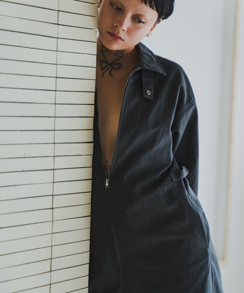 lit(リット)の「Military Twill Jump Suit(つなぎ/オールインワン・レディース・ブラック/チャコールグレー・36/38)」の8枚目の写真