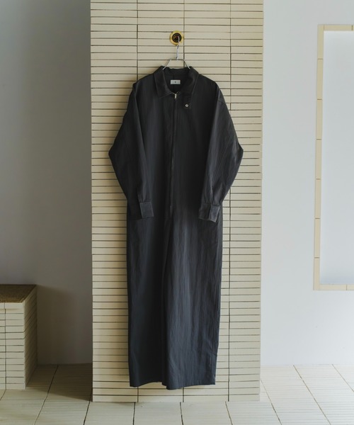 lit(リット)の「Military Twill Jump Suit(つなぎ/オールインワン・レディース・ブラック/チャコールグレー・36/38)」の9枚目の写真