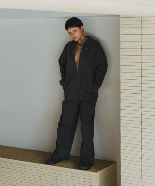 lit(リット)の「Military Twill Jump Suit(つなぎ/オールインワン・レディース・ブラック/チャコールグレー・36/38)」の4枚目の写真