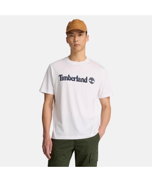Timberland(ティンバーランド)の「半袖 ロゴ Tシャツ メンズ(Tシャツ/カットソー・メンズ・ホワイト・XX-LARGE/LARGE/MEDIUM/X-LARGE)」の1枚目の写真