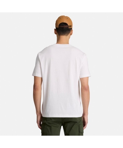 Timberland(ティンバーランド)の「半袖 ロゴ Tシャツ メンズ(Tシャツ/カットソー・メンズ・ホワイト・XX-LARGE/LARGE/MEDIUM/X-LARGE)」の3枚目の写真
