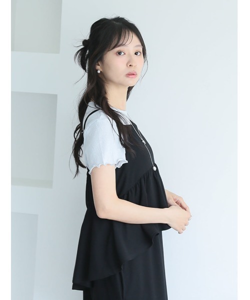 fifth(フィフス)の「シアー半袖メロウカットソー(Tシャツ/カットソー・レディース・ホワイト/ブルー/ブラック・M)」の6枚目の写真