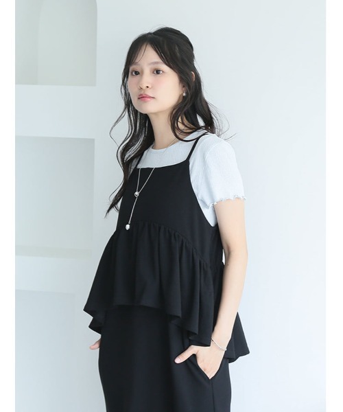 fifth(フィフス)の「シアー半袖メロウカットソー(Tシャツ/カットソー・レディース・ホワイト/ブルー/ブラック・M)」の7枚目の写真