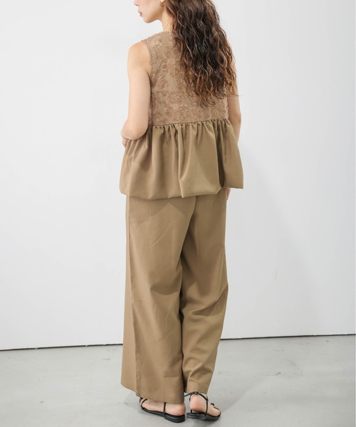 AMELY(エミリー)の「フラワージャガード オールインワン(つなぎ/オールインワン・レディース・ブラック/ブラウン/グリーン・M/L)」の10枚目の写真