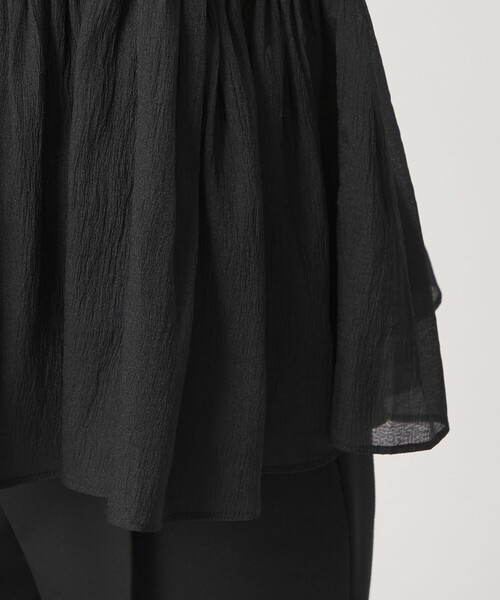 green label relaxing(グリーンレーベルリラクシング)の「シアー コンビ 5分袖 プルオーバー カットソー(Tシャツ/カットソー・レディース・ホワイト/オリーブ/ブラック・FREE)」の22枚目の写真