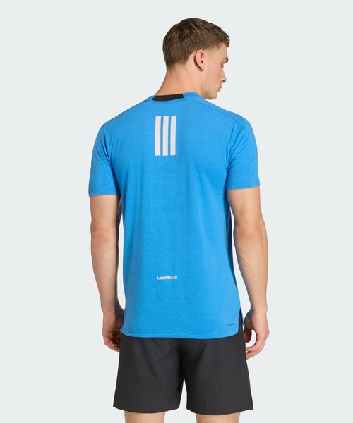 adidas(アディダス)の「Les Mills グラフィック 半袖Tシャツ / アディダス adidas(Tシャツ/カットソー・メンズ・ブルー系その他・SMALL/MEDIUM/XX-SMALL/XX-LARGE/LARGE/3XL/X-SMALL/X-LARGE)」の2枚目の写真