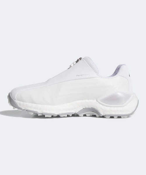 adidas(アディダス)の「コードカオス 27 ボア スパイクレス ゴルフシューズ / CODECHAOS 27 BOA SPIKELESS GOLF SHOES【adidas Golf/アディダスゴルフ】(スニーカー・レディース・ホワイト×シルバー・22.5cm/23.5cm/24.5cm/25.5cm/23.0cm/24.0cm/25.0cm/26.0cm/22.0cm)」の6枚目の写真