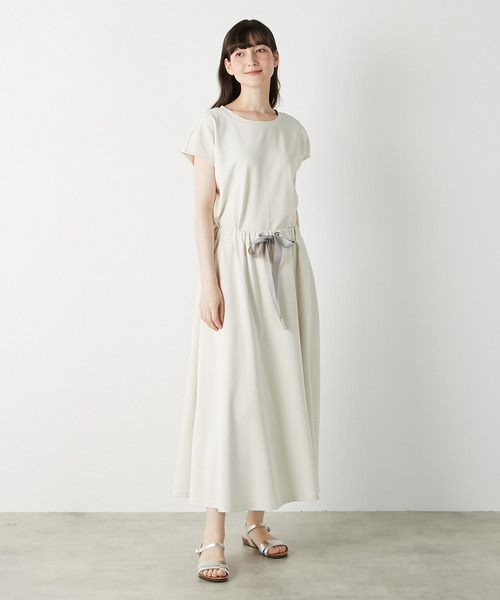 LOGEMENT DE CLAIRE（ロジュモンドクレール）の「【LOURMARIN】ウエストリボンフレアースカート（スカート・レディース・グレー/ブラック/アイボリー・FREE）」の10枚目の写真