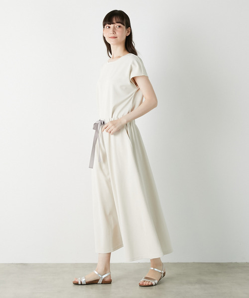 LOGEMENT DE CLAIRE（ロジュモンドクレール）の「【LOURMARIN】ウエストリボンフレアースカート（スカート・レディース・グレー/ブラック/アイボリー・FREE）」の11枚目の写真