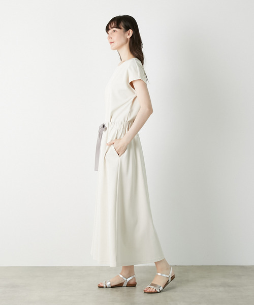 LOGEMENT DE CLAIRE（ロジュモンドクレール）の「【LOURMARIN】ウエストリボンフレアースカート（スカート・レディース・グレー/ブラック/アイボリー・FREE）」の12枚目の写真