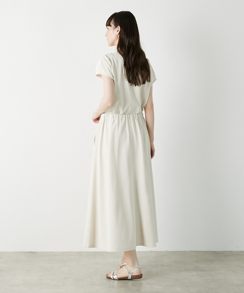 LOGEMENT DE CLAIRE（ロジュモンドクレール）の「【LOURMARIN】ウエストリボンフレアースカート（スカート・レディース・グレー/ブラック/アイボリー・FREE）」の14枚目の写真